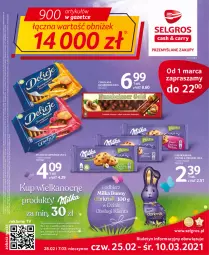 Gazetka promocyjna Selgros - Oferta spożywcza - Gazetka - ważna od 10.03 do 10.03.2021 - strona 1 - produkty: Ciastka, Ser, Tran, Czekolada, Delicje, Milka, LG, Fa