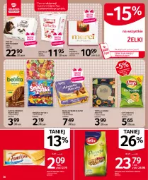 Gazetka promocyjna Selgros - Oferta spożywcza - Gazetka - ważna od 10.03 do 10.03.2021 - strona 18 - produkty: BelVita, Pistacje, Ciastka, Praliny, Tortilla, Raffaello, Wafle, Mleczko, Felix, Lay’s, Merci, Milka, LG, Fa