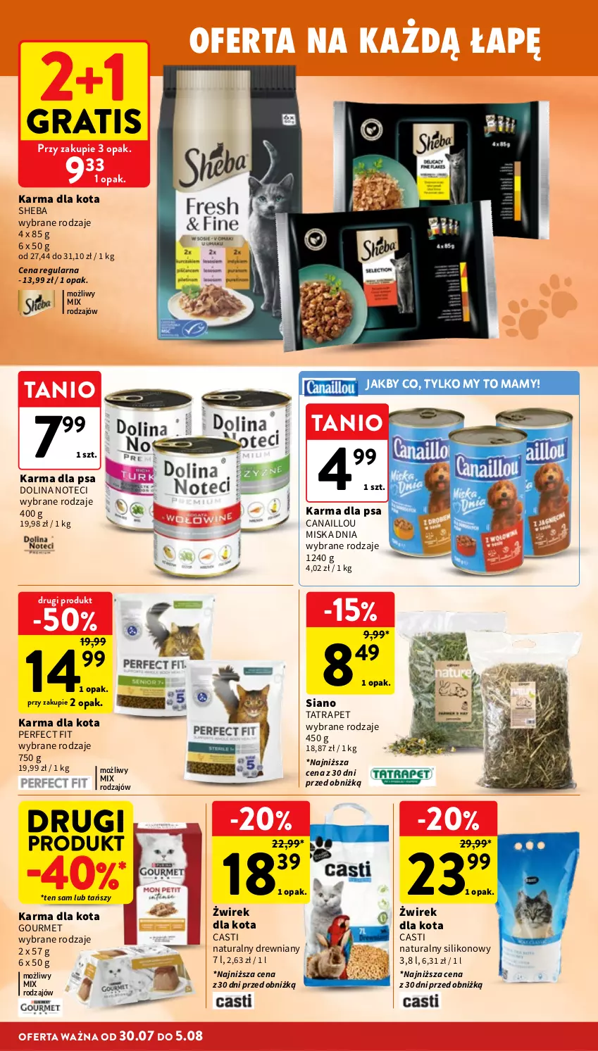 Gazetka promocyjna Intermarche - Gazetka promocyjna - ważna 30.07 do 05.08.2026 - strona 36 - produkty: Canaillou, Gra, Miska, Sheba, Tatra