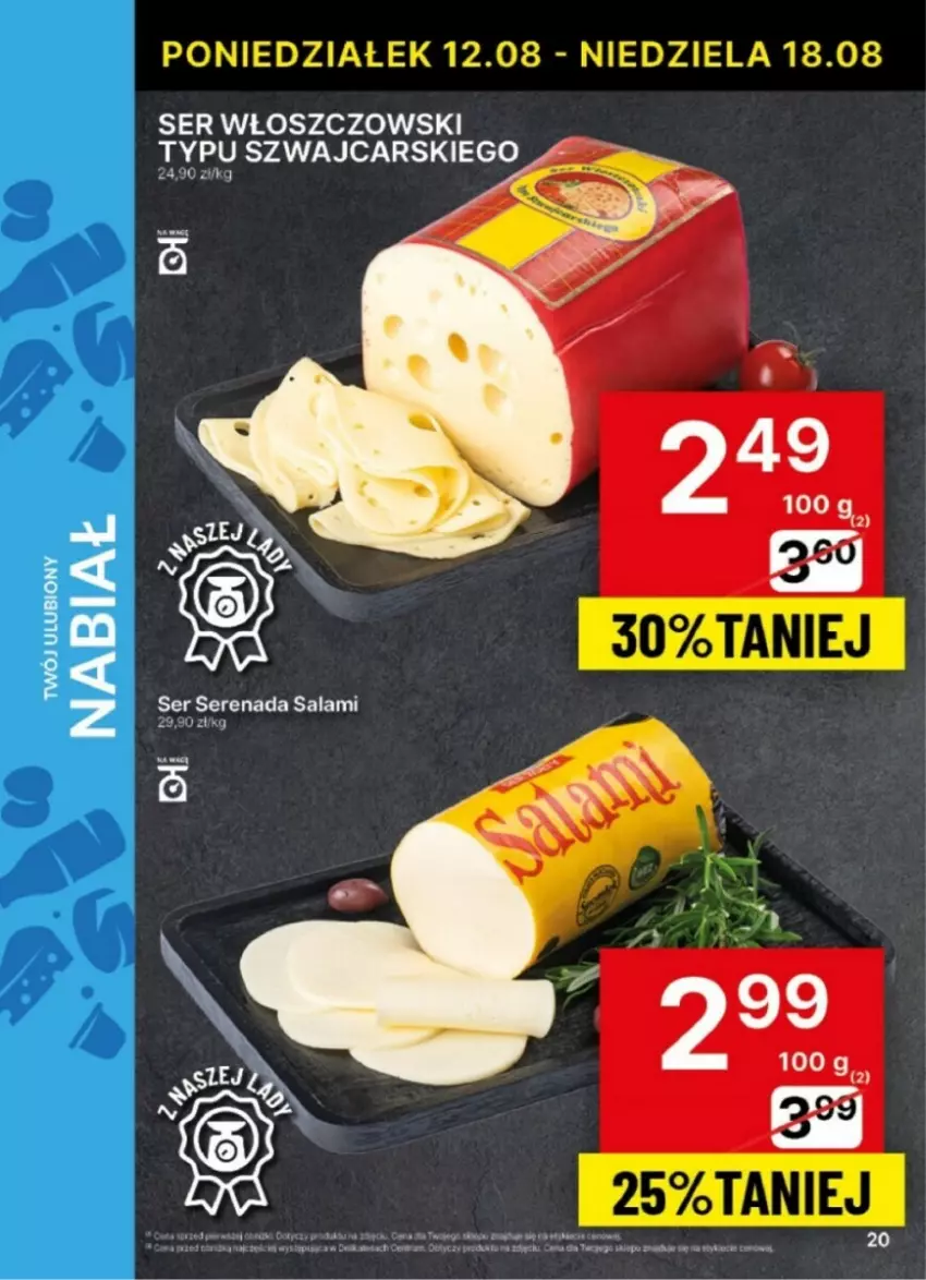 Gazetka promocyjna Delikatesy Centrum - ważna 12.08 do 18.08.2024 - strona 13 - produkty: Cars, Fa, Puf, Salami, Ser, Włoszczowski