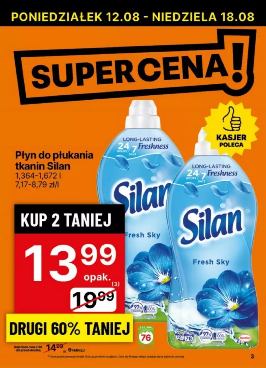 Gazetka promocyjna Delikatesy Centrum - ważna 12.08 do 18.08.2024 - strona 23 - produkty: Płyn do płukania, Silan