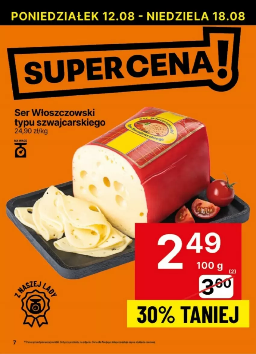 Gazetka promocyjna Delikatesy Centrum - ważna 12.08 do 18.08.2024 - strona 39 - produkty: Cars, Ser, Włoszczowski