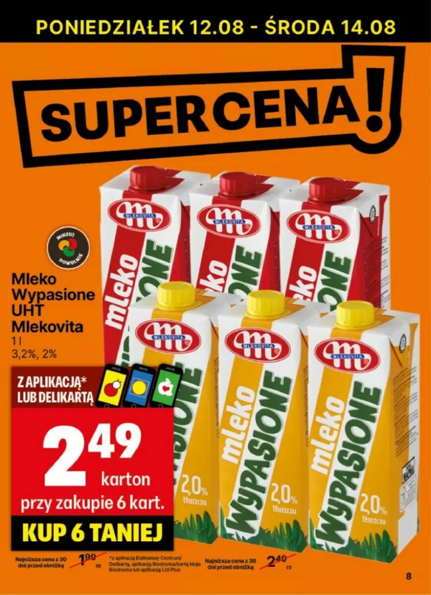 Gazetka promocyjna Delikatesy Centrum - ważna 12.08 do 18.08.2024 - strona 40 - produkty: Mleko, Mlekovita