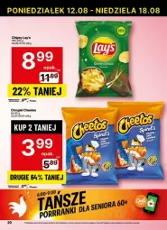 Gazetka promocyjna Delikatesy Centrum - Gazetka - ważna od 18.08 do 18.08.2024 - strona 22 - produkty: Cheetos, Chrupki, Fa