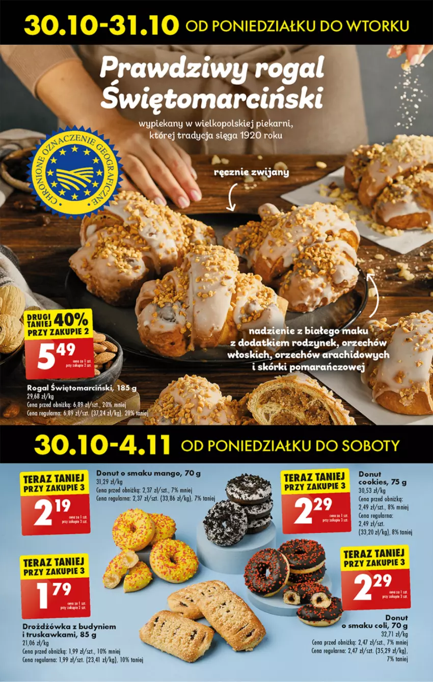 Gazetka promocyjna Biedronka - Od poniedzialku - ważna 30.10 do 04.11.2023 - strona 27 - produkty: Donut, LG, Rogal, Tera