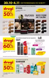 Gazetka promocyjna Biedronka - Od poniedzialku - Gazetka - ważna od 04.11 do 04.11.2023 - strona 42 - produkty: Taft, Syoss, Garnier