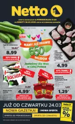 Gazetka promocyjna Netto - Gazetka spożywcza - Gazetka - ważna od 26.03 do 26.03.2022 - strona 1 - produkty: Kurczak, Udo z kurczaka, Koncentrat pomidorowy, Ogórek, Masło, Podudzie z kurczaka