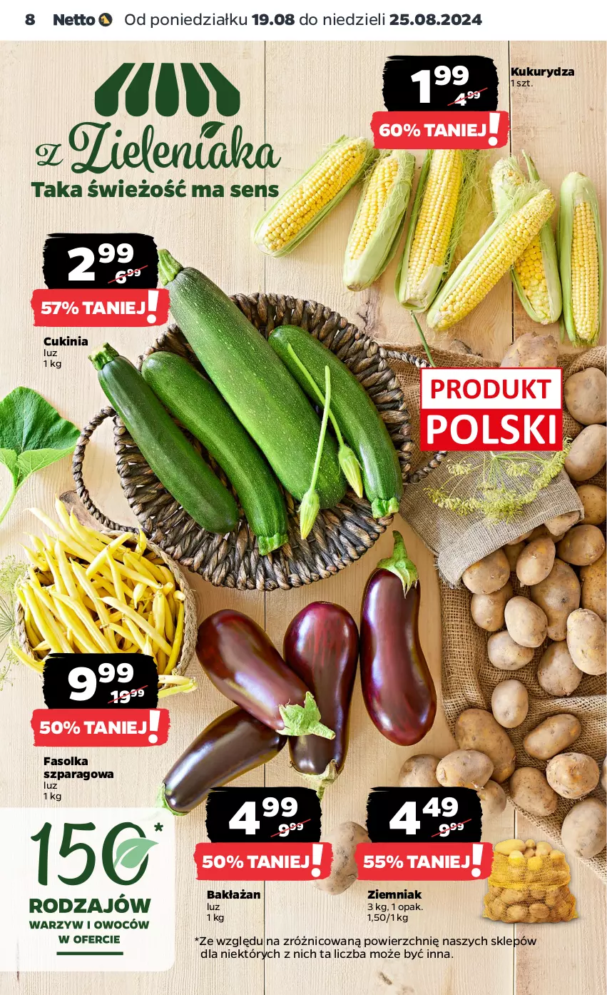 Gazetka promocyjna Netto - Netto Gazetka Food 34/24A - ważna 19.08 do 25.08.2024 - strona 8 - produkty: Fa, Kukurydza