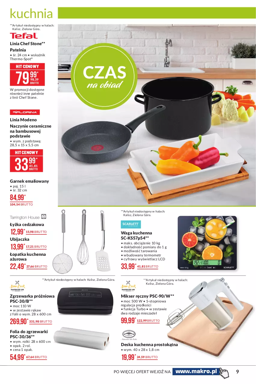 Gazetka promocyjna Makro - [Oferta promocyjna] Artykuły przemysłowe - ważna 23.02 do 08.03.2021 - strona 9 - produkty: Cedzak, Garnek, Kuchnia, Mikser, Mikser ręczny, Patelnia, Rolki, Ser, Termometr, Top, Waga, Warka