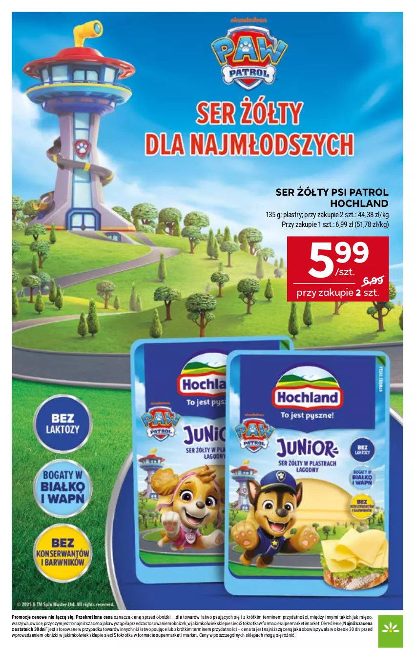 Gazetka promocyjna Stokrotka - Supermarket - ważna 04.09 do 10.09.2025 - strona 17 - produkty: Hochland, Mięso, Owoce, Psi Patrol, Ser, Warzywa