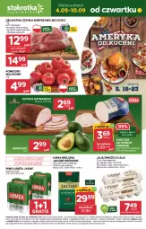 Gazetka promocyjna Stokrotka - Supermarket - Gazetka - ważna od 10.09 do 10.09.2025 - strona 1 - produkty: Piwa, Piwo, Kurczak, Warzywa, Gra, Szynka wieprzowa, Kurczak gotowany, Jaja, Kawa mielona, Kawa, Jacobs Krönung, Duda, Szynka, Owoce, Jacobs, Pomidory, Mięso