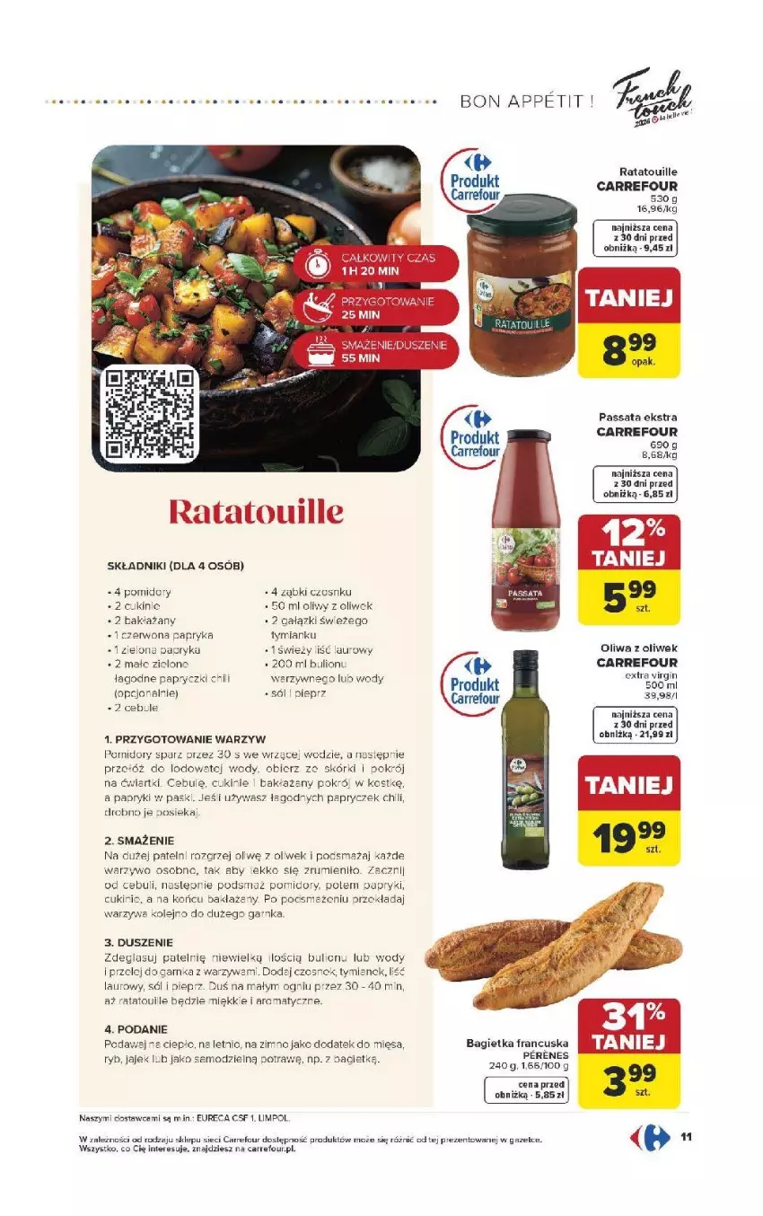Gazetka promocyjna Carrefour - Gazetka Carrefour, Market od poniedziałku! - ważna 13.04 do 18.04.2026 - strona 13 - produkty: Bagietka, Bulion, Czosnek, Laur, Lion, Olej, Oliwa, Papryka, Pieprz, Pomidory, Rama, Rum, Sól, Warzywa