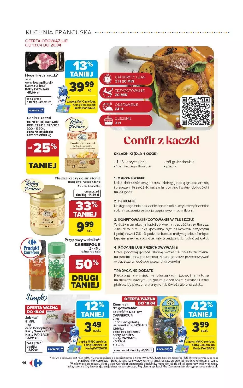 Gazetka promocyjna Carrefour - Gazetka Carrefour, Market od poniedziałku! - ważna 13.04 do 18.04.2026 - strona 16 - produkty: Fa, Jabłka, Kuchnia, LG, Mięso, Piec, Piekarnik, Pieprz, Przyprawy, Ręcznik, Rum, Sałat, Sól, Warzywa