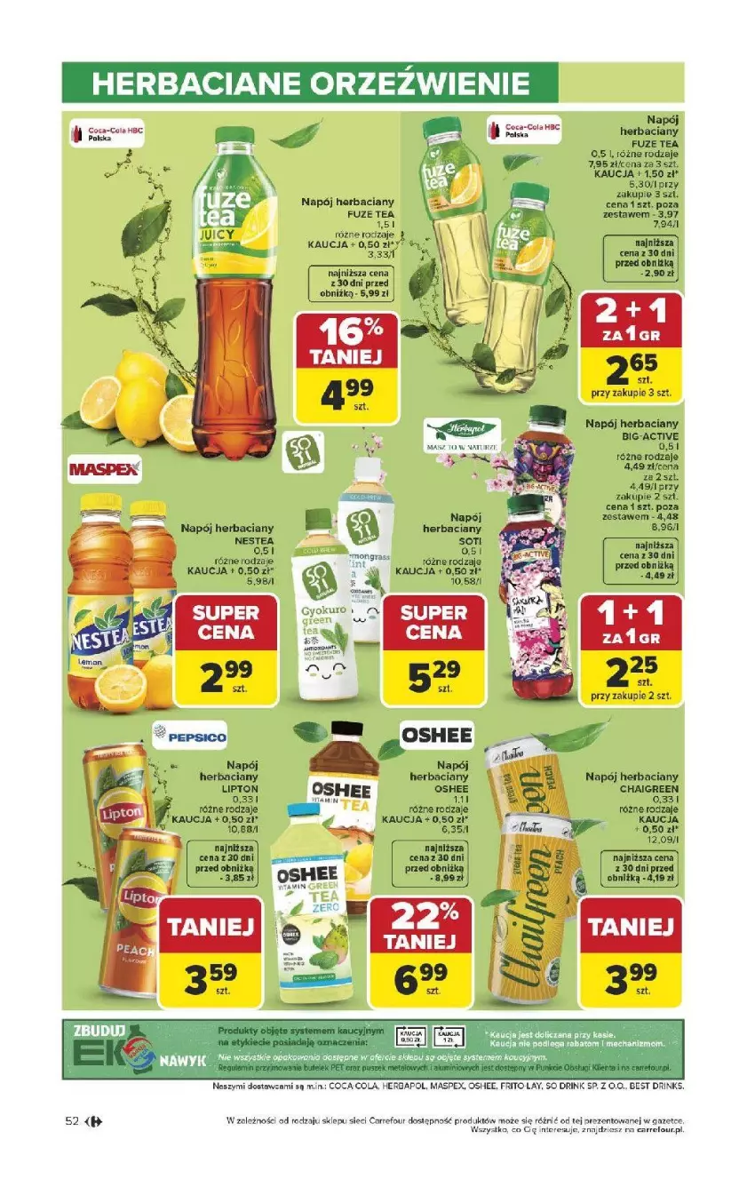 Gazetka promocyjna Carrefour - Gazetka Carrefour, Market od poniedziałku! - ważna 13.04 do 18.04.2026 - strona 54 - produkty: Coca-Cola, Fa, Herbapol, Napój, Oshee
