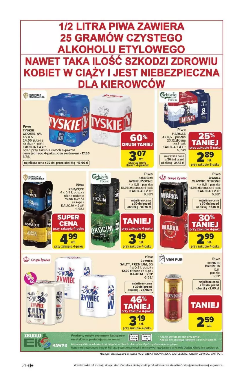 Gazetka promocyjna Carrefour - Gazetka Carrefour, Market od poniedziałku! - ważna 13.04 do 18.04.2026 - strona 56 - produkty: Fa, Gra, Koc, Książęce, Okocim, Piec, Piwa, Piwo, Pur, Tyskie, Warka
