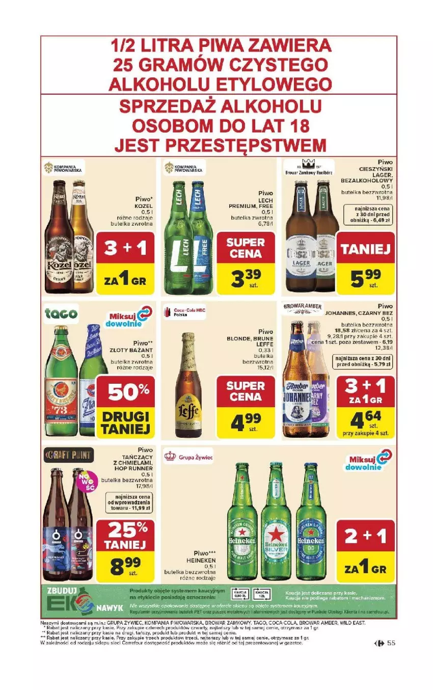Gazetka promocyjna Carrefour - Gazetka Carrefour, Market od poniedziałku! - ważna 13.04 do 18.04.2026 - strona 57 - produkty: Coca-Cola, Fa, Gra, Heineken, LG, Piwa, Piwo, Top