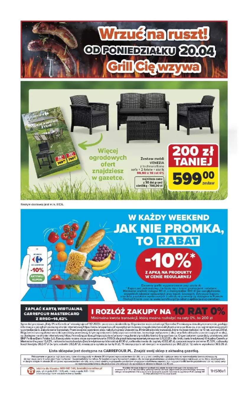 Gazetka promocyjna Carrefour - Gazetka Carrefour, Market od poniedziałku! - ważna 13.04 do 18.04.2026 - strona 58 - produkty: Fa, Fotel, Gra, Koc, Kosz, NBA, Razer, Sofa, Sok, Stolik, Tran