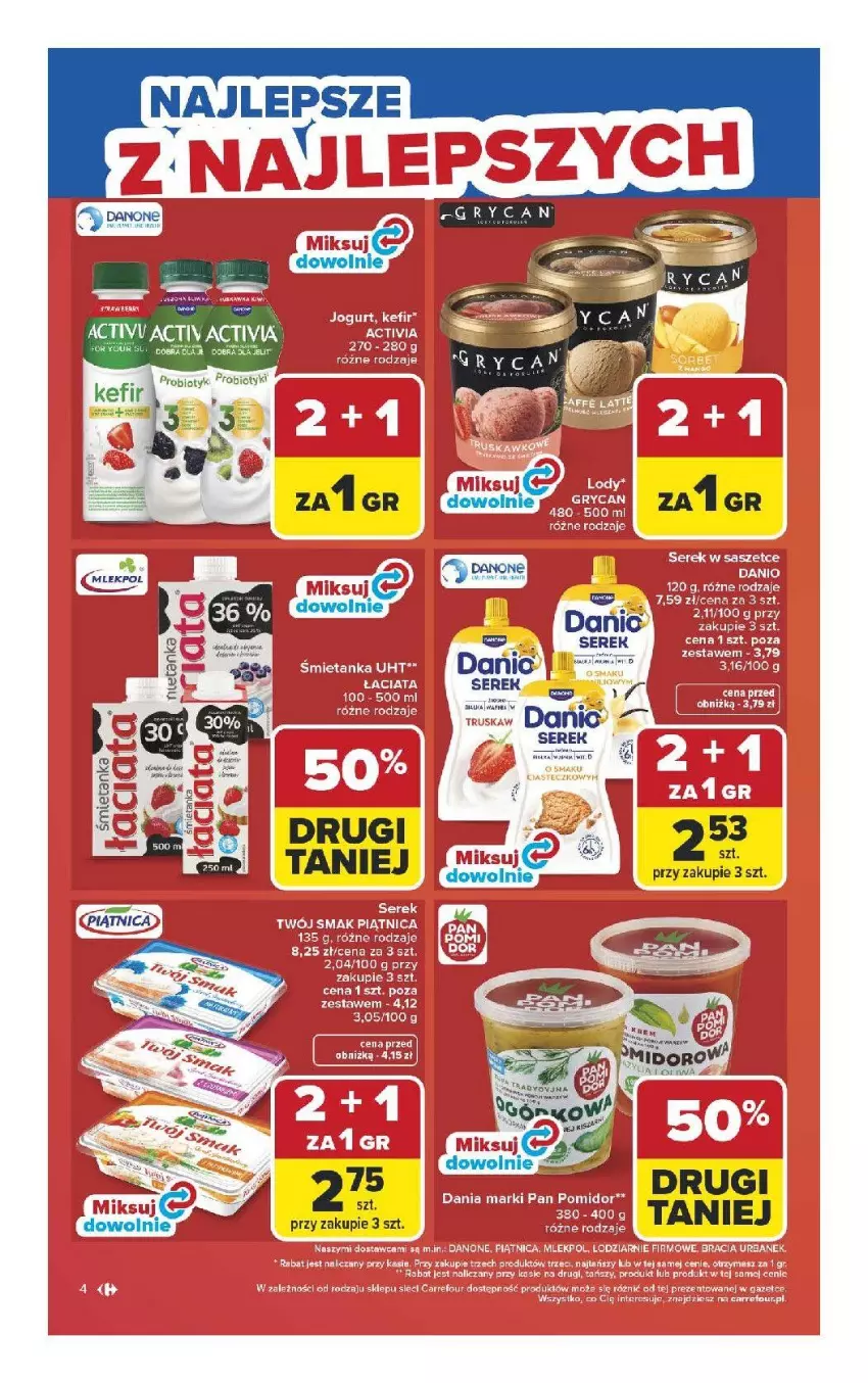Gazetka promocyjna Carrefour - Gazetka Carrefour, Market od poniedziałku! - ważna 13.04 do 18.04.2026 - strona 6 - produkty: Activia, Danone, Fa, Probiotyk, Ser, Serek