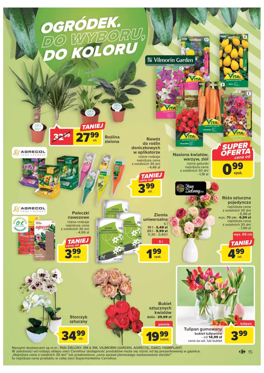 Gazetka promocyjna Carrefour - Gazetka Market - ważna 24.01 do 04.02.2023 - strona 15 - produkty: Bukiet, Róża, Storczyk