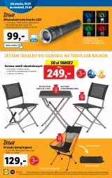 Gazetka promocyjna Lidl - GAZETKA - Gazetka - ważna od 24.04 do 24.04.2022 - strona 20 - produkty: Sos, Latarka LED, Rama, Tarka, Torba, Latarka, Krzesło, Akumulator