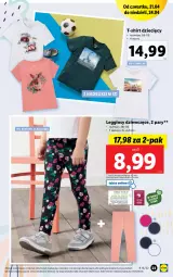 Gazetka promocyjna Lidl - GAZETKA - Gazetka - ważna od 24.04 do 24.04.2022 - strona 25 - produkty: Gin, T-shirt, Legginsy, Dzieci
