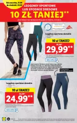 Gazetka promocyjna Lidl - GAZETKA - Gazetka - ważna od 24.04 do 24.04.2022 - strona 26 - produkty: Por, Gin, Dres, Sport, Legginsy, Spodnie, Spodnie dresowe, LG