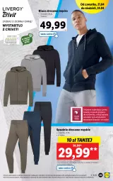 Gazetka promocyjna Lidl - GAZETKA - Gazetka - ważna od 24.04 do 24.04.2022 - strona 31 - produkty: Dres, Spodnie, Bluza, Spodnie dresowe, Bluza dresowa