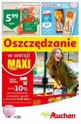 Gazetka promocyjna Auchan - Oszczędzanie w wersji Maxi Paki Moje Auchan - Gazetka - ważna od 22.09 do 22.09.2021 - strona 1 - produkty: Sok, Wafle, Fa