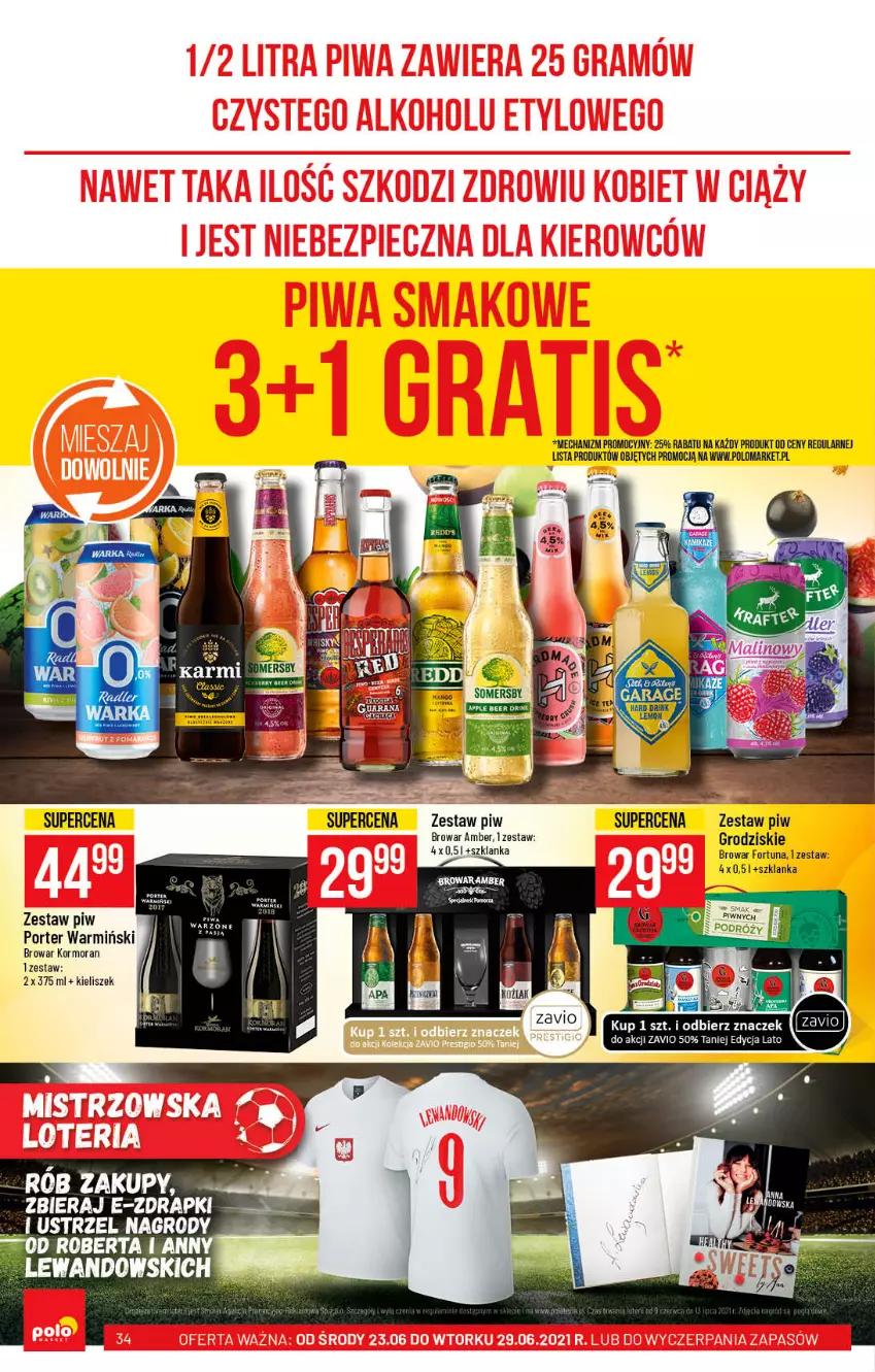 Gazetka promocyjna PoloMarket - Gazetka pomocyjna - ważna 23.06 do 29.06.2021 - strona 34 - produkty: Fortuna, Kieliszek, Por, Szklanka