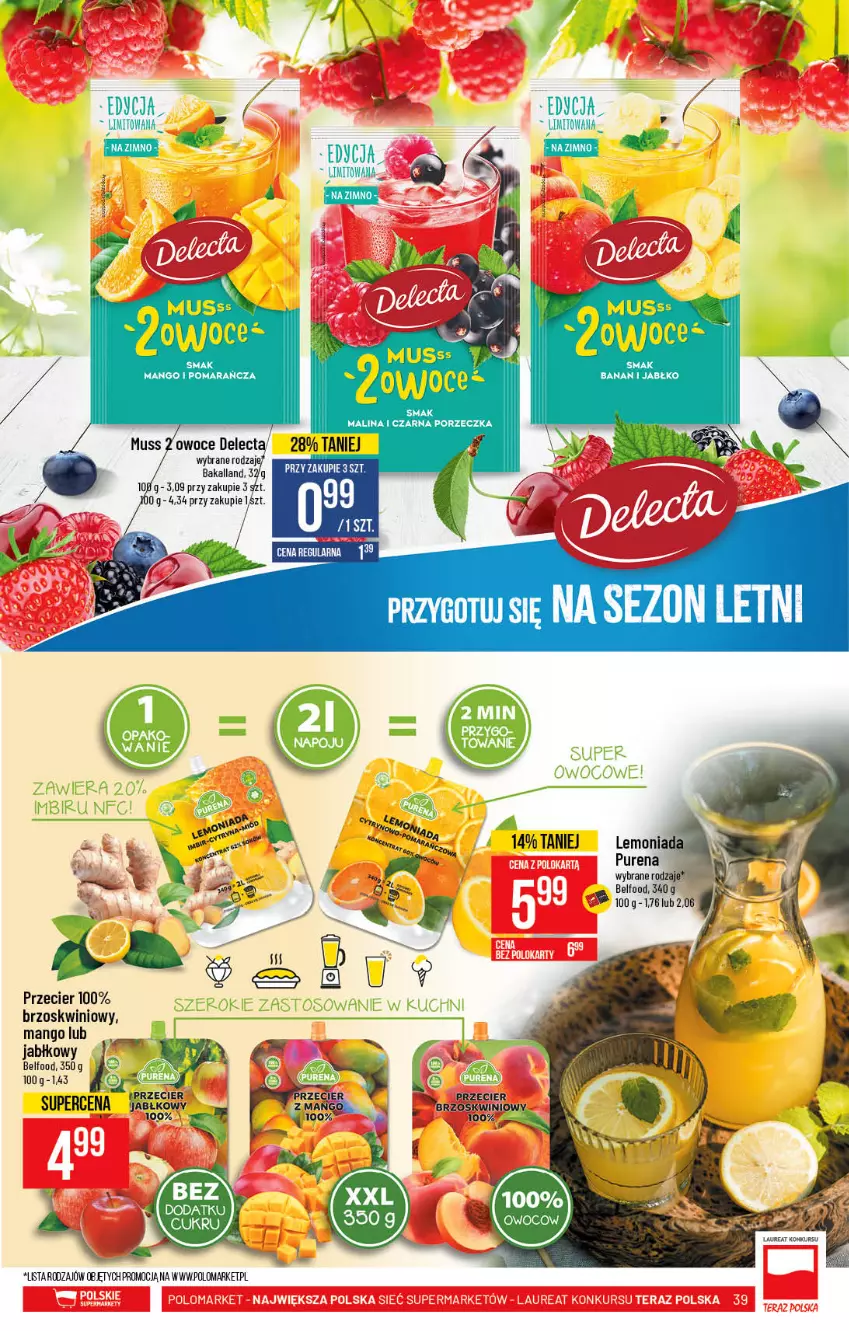 Gazetka promocyjna PoloMarket - Gazetka pomocyjna - ważna 23.06 do 29.06.2021 - strona 39 - produkty: Mango, Mus, Por, Pur