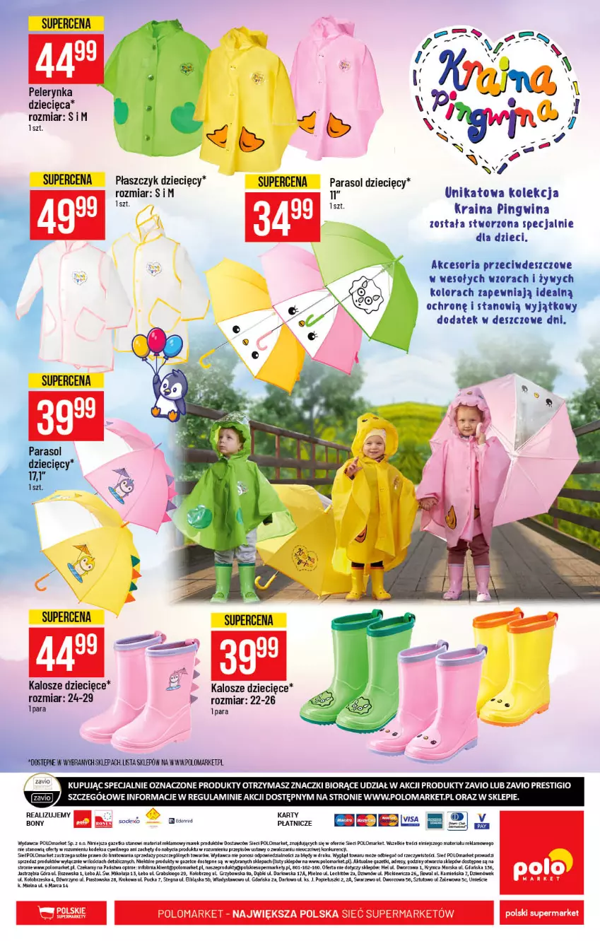 Gazetka promocyjna PoloMarket - Gazetka pomocyjna - ważna 23.06 do 29.06.2021 - strona 47 - produkty: Dres, Dzieci, Fa, JBL, Parasol, Piast, Pingwin, Płaszcz