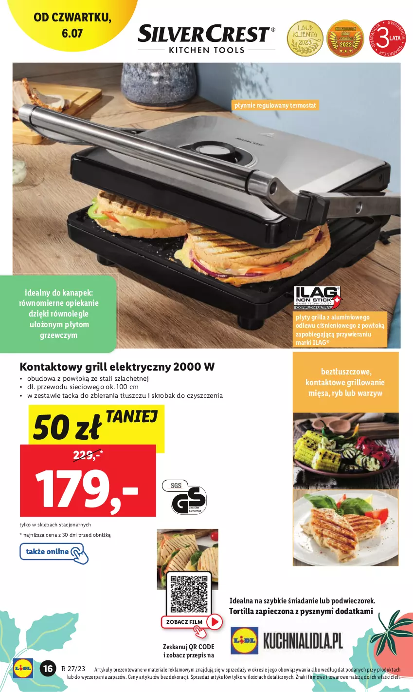 Gazetka promocyjna Lidl - GAZETKA - ważna 03.07 do 08.07.2023 - strona 18 - produkty: Grill, Piec, Termos, Tortilla