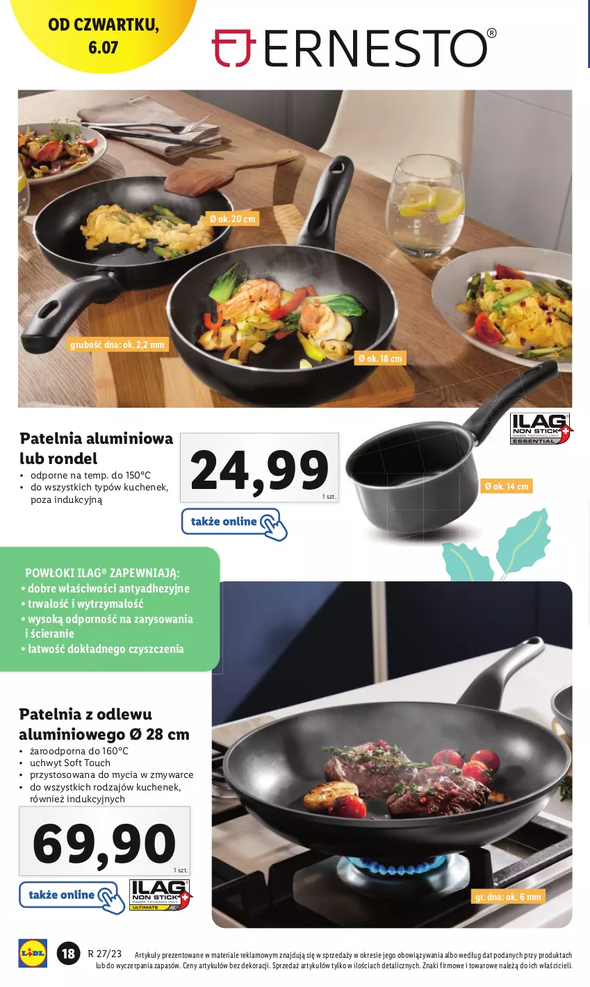 Gazetka promocyjna Lidl - GAZETKA - ważna 03.07 do 08.07.2023 - strona 20 - produkty: Patelnia, Por, Rondel, Sok