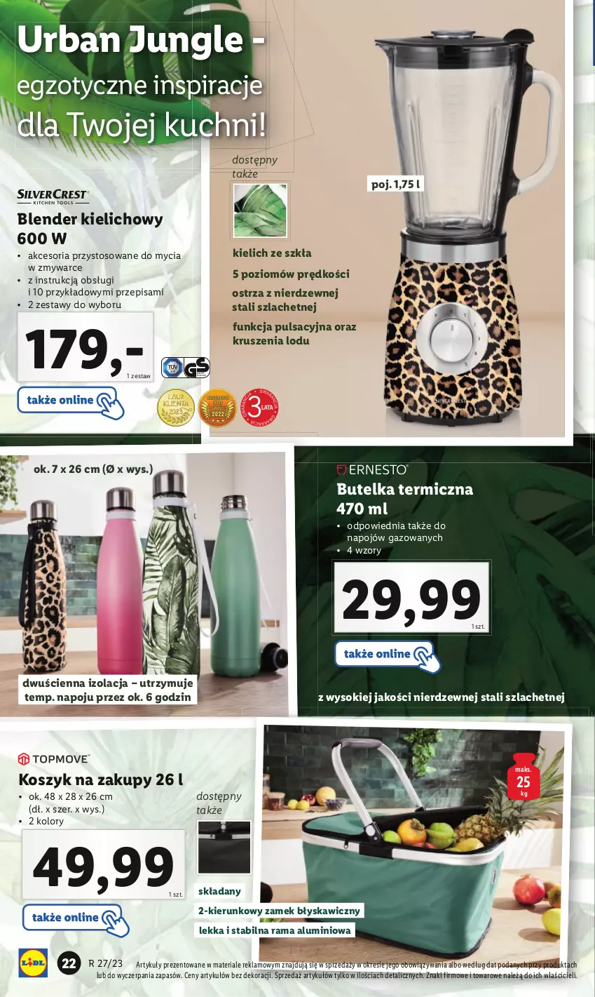 Gazetka promocyjna Lidl - GAZETKA - ważna 03.07 do 08.07.2023 - strona 24 - produkty: Blender, Kosz, Rama, Sok