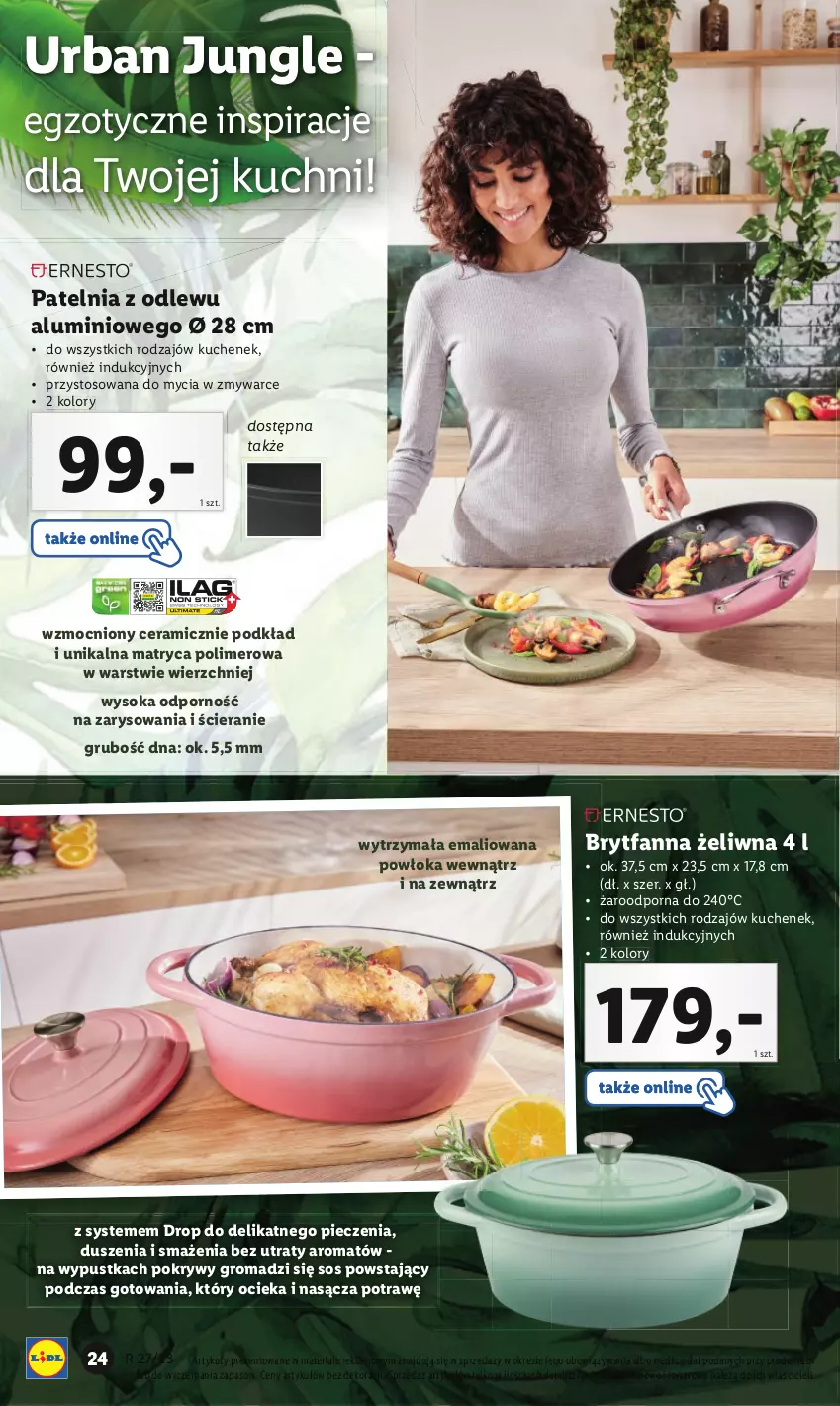 Gazetka promocyjna Lidl - GAZETKA - ważna 03.07 do 08.07.2023 - strona 26 - produkty: Fa, Patelnia, Piec, Podkład, Por, Sok, Sos