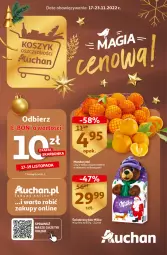 Gazetka promocyjna Auchan - Gazetka Koszyk Oszczędności Auchan Hipermarkety - Gazetka - ważna od 23.11 do 23.11.2022 - strona 1 - produkty: Mandarynki, Top, Milka