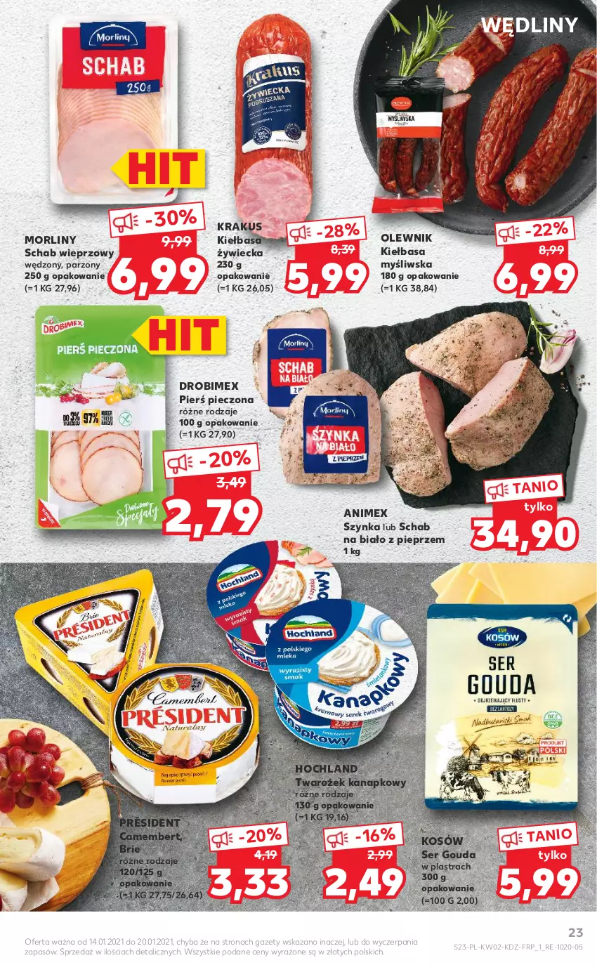 Gazetka promocyjna Kaufland - OFERTA TYGODNIA - ważna 14.01 do 20.01.2021 - strona 23