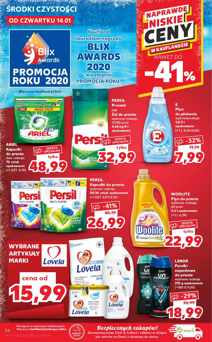 Gazetka promocyjna Kaufland - OFERTA TYGODNIA - ważna 14.01 do 20.01.2021 - strona 34