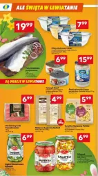 Gazetka promocyjna Lewiatan - Gazetka - ważna od 19.04 do 19.04.2025 - strona 15 - produkty: Makaron, Sos, Ser, Mus, Papryka, Kawa, Goliard, Tuńczyk, Surimi, Szpinak, Lisner