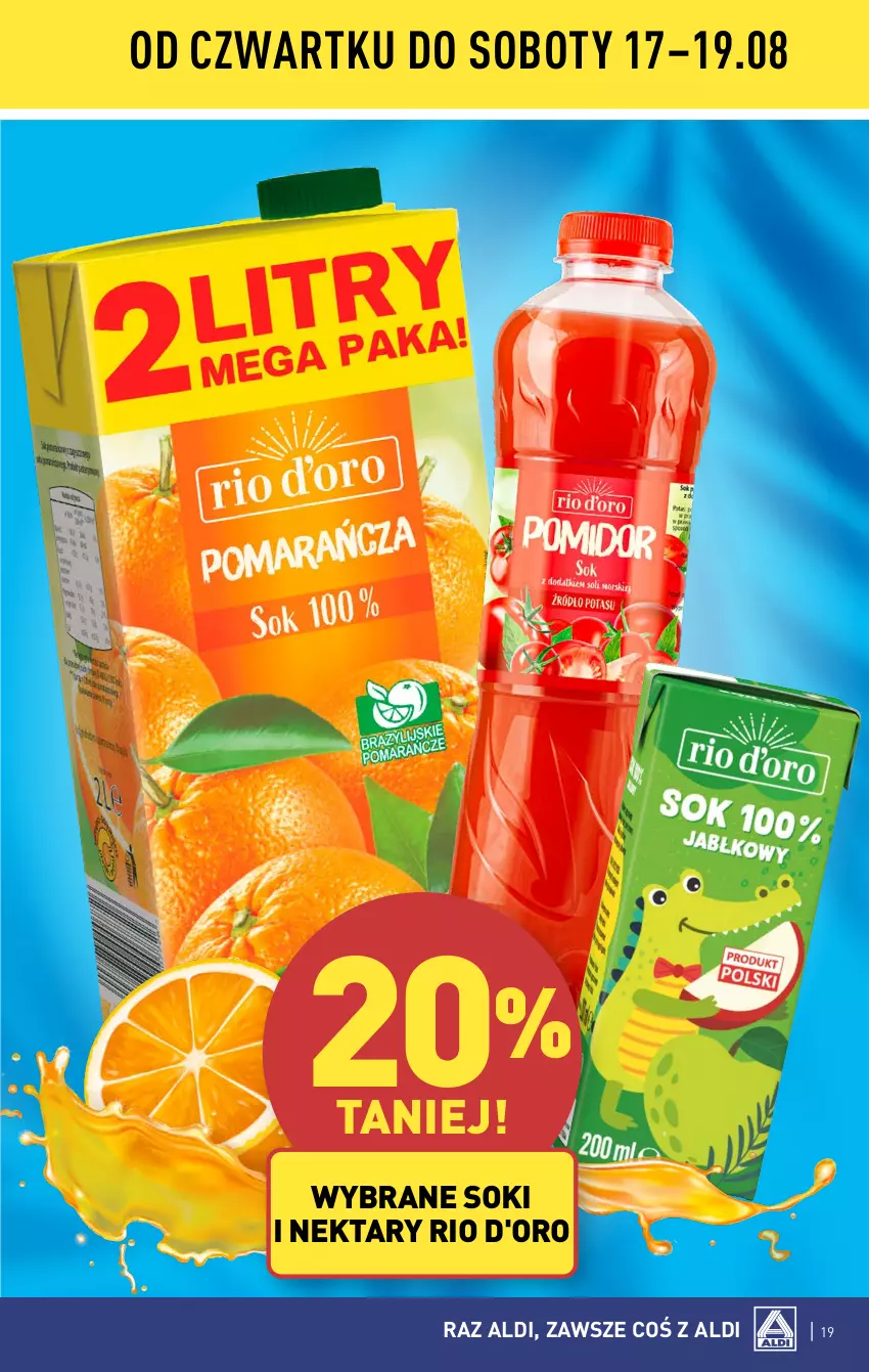 Gazetka promocyjna Aldi - Pełna oferta - ważna 07.08 do 12.08.2023 - strona 19 - produkty: Nektar, Sok