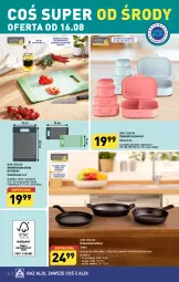 Gazetka promocyjna Aldi - Pełna oferta - Gazetka - ważna od 12.08 do 12.08.2023 - strona 34 - produkty: Por, Pojemnik, Deska do krojenia, Patelnia