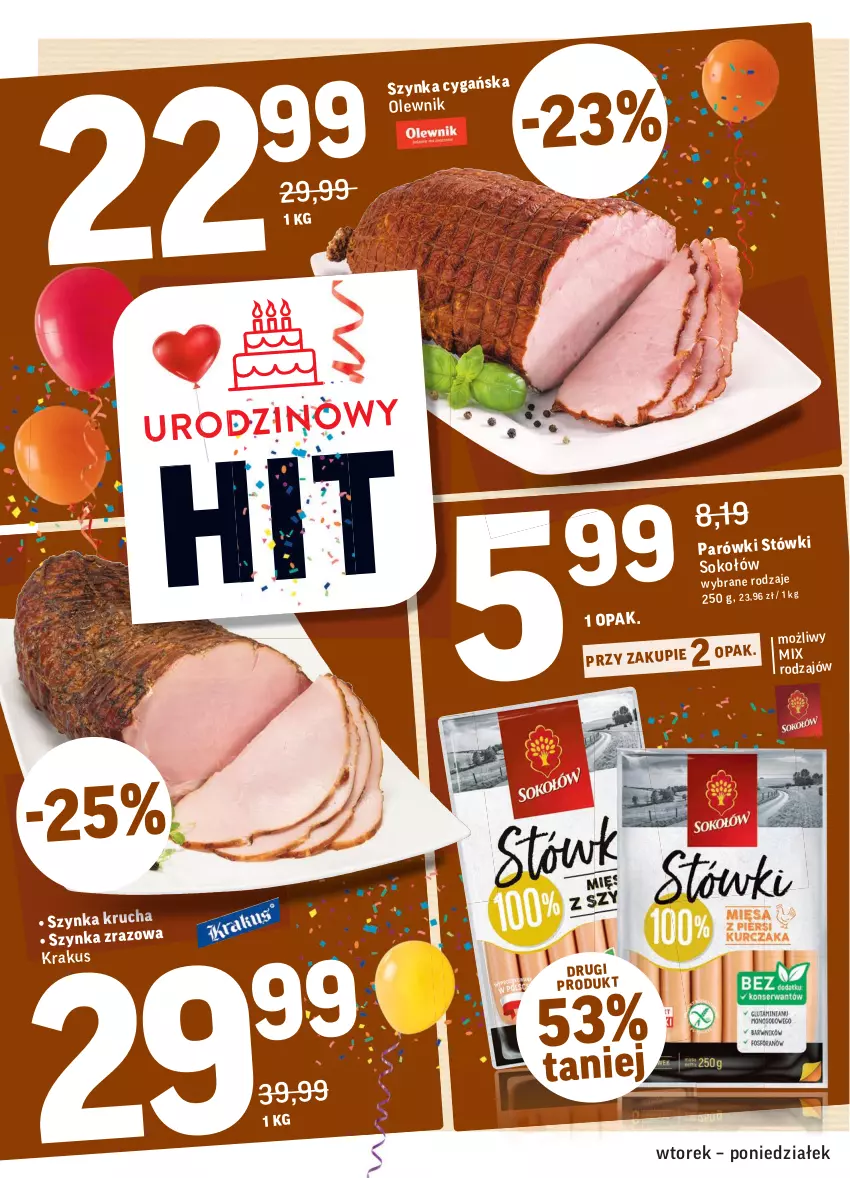 Gazetka promocyjna Intermarche - Gazetka promocyjna - ważna 12.10 do 18.10.2021 - strona 14 - produkty: Olewnik, Parówki, Sok