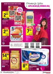 Gazetka promocyjna Intermarche - Gazetka promocyjna - Gazetka - ważna od 18.10 do 18.10.2021 - strona 39 - produkty: Majonez, Sok, Mus, Salami, Papier, Kawa ziarnista, Sokołów, Hamburger, Kawa mielona, Kawa, Papier toaletowy, Babuni, Burger, Lavazza, Mobil