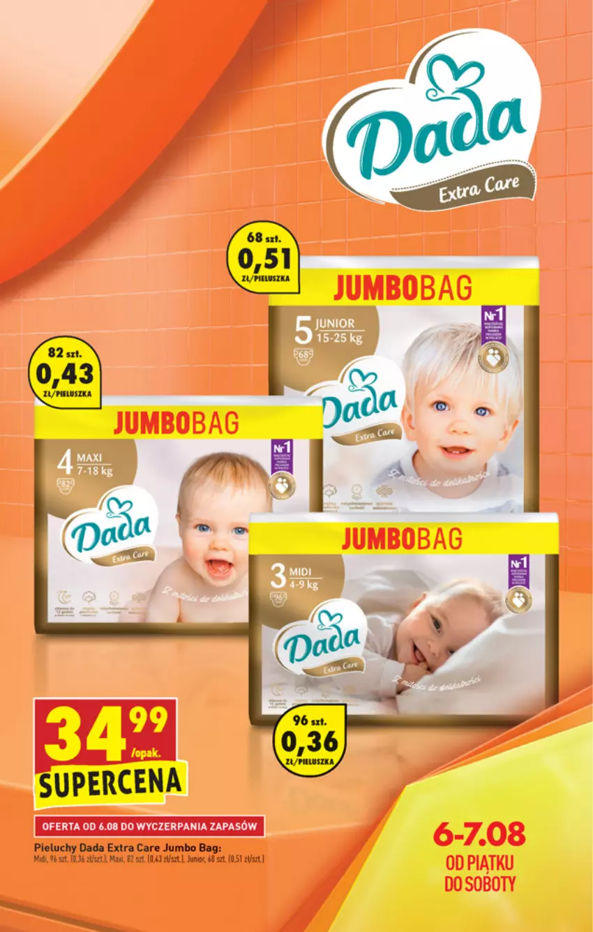Gazetka promocyjna Biedronka - W tym tygodniu PN - ważna 05.08 do 12.08.2021 - strona 5 - produkty: Dada, O Bag, Pieluchy
