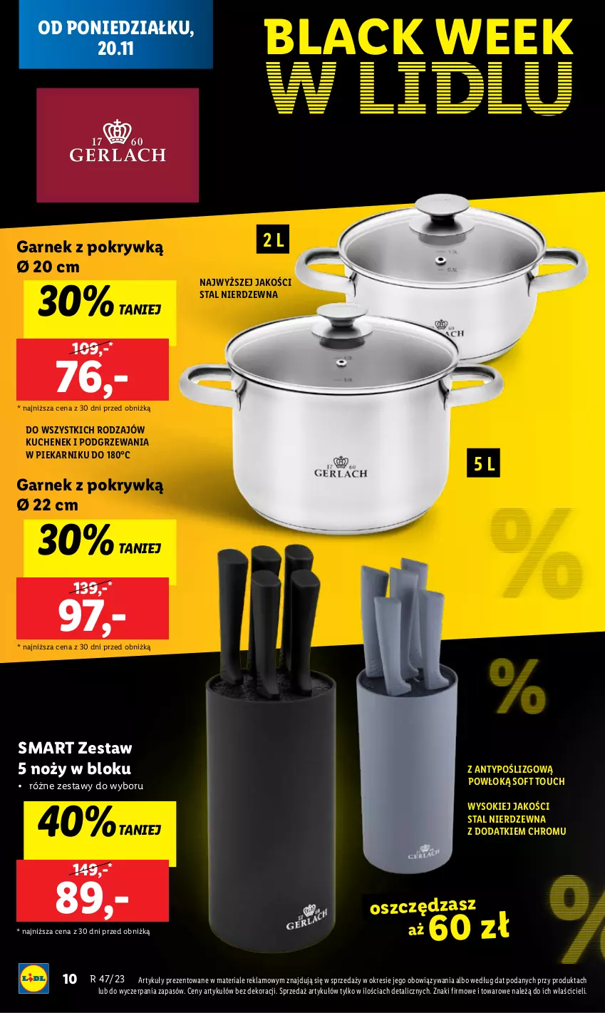 Gazetka promocyjna Lidl - GAZETKA - ważna 20.11 do 25.11.2023 - strona 12 - produkty: Garnek, Lack, Noż, Piekarnik, Sok