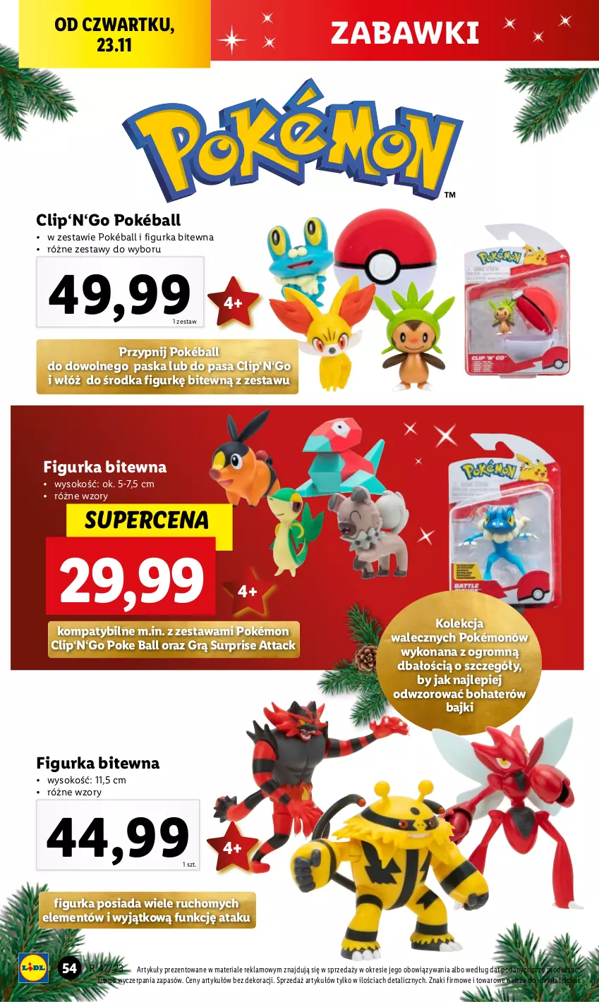 Gazetka promocyjna Lidl - GAZETKA - ważna 20.11 do 25.11.2023 - strona 58 - produkty: Poke Ball, Pokémon, Sok