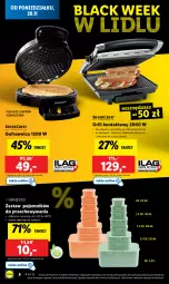 Gazetka promocyjna Lidl - GAZETKA - Gazetka - ważna od 25.11 do 25.11.2023 - strona 10 - produkty: Piec, Por, Grill kontaktowy, Gofrownica, Pojemnik, Lack, Grill