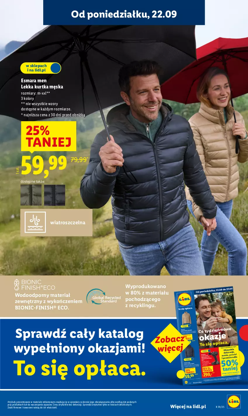 Gazetka promocyjna Lidl - GAZETKA - ważna 22.09 do 24.09.2025 - strona 17 - produkty: Finish, Kurtka, Por, Stek