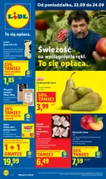 Gazetka promocyjna Lidl - GAZETKA - Gazetka - ważna od 24.09 do 24.09.2025 - strona 5 - produkty: Kurczak, Gra, Parówki, Herbata czarna, PIKOK, Gruszki, Lipton, Herbata, Nektar, Mleko