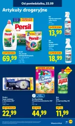Gazetka promocyjna Lidl - GAZETKA - Gazetka - ważna od 24.09 do 24.09.2025 - strona 61 - produkty: Ajax, Papier, Płyn do mycia podłóg, Proszek do prania, Persil, Papier toaletowy, König, Płyn do mycia, Pianka do czyszczenia, Flora, Kapsułki do prania